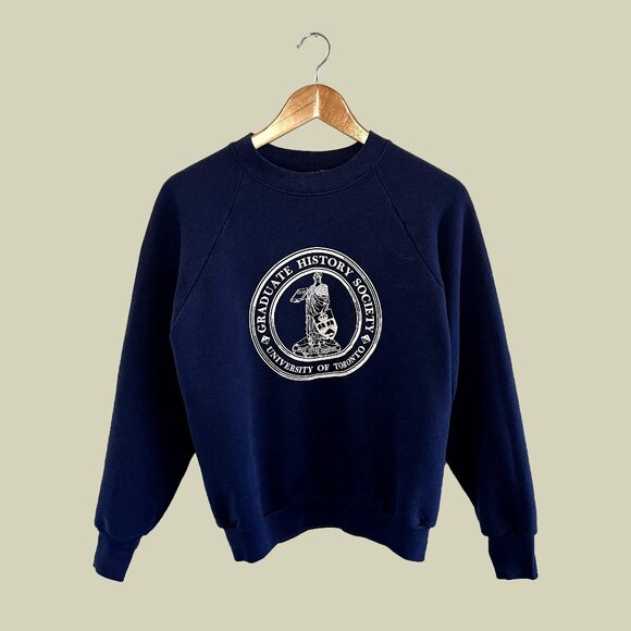 Vintage UofT Navy Crewneck - Picture 1 of 2